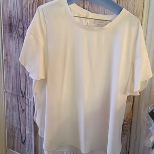 Dress off white Loft top with slits on sides